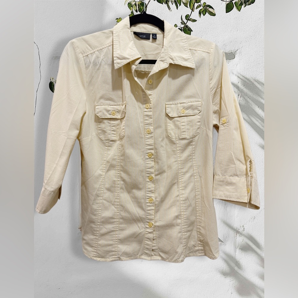 Apt. 9 Yellow Button Down Shirt